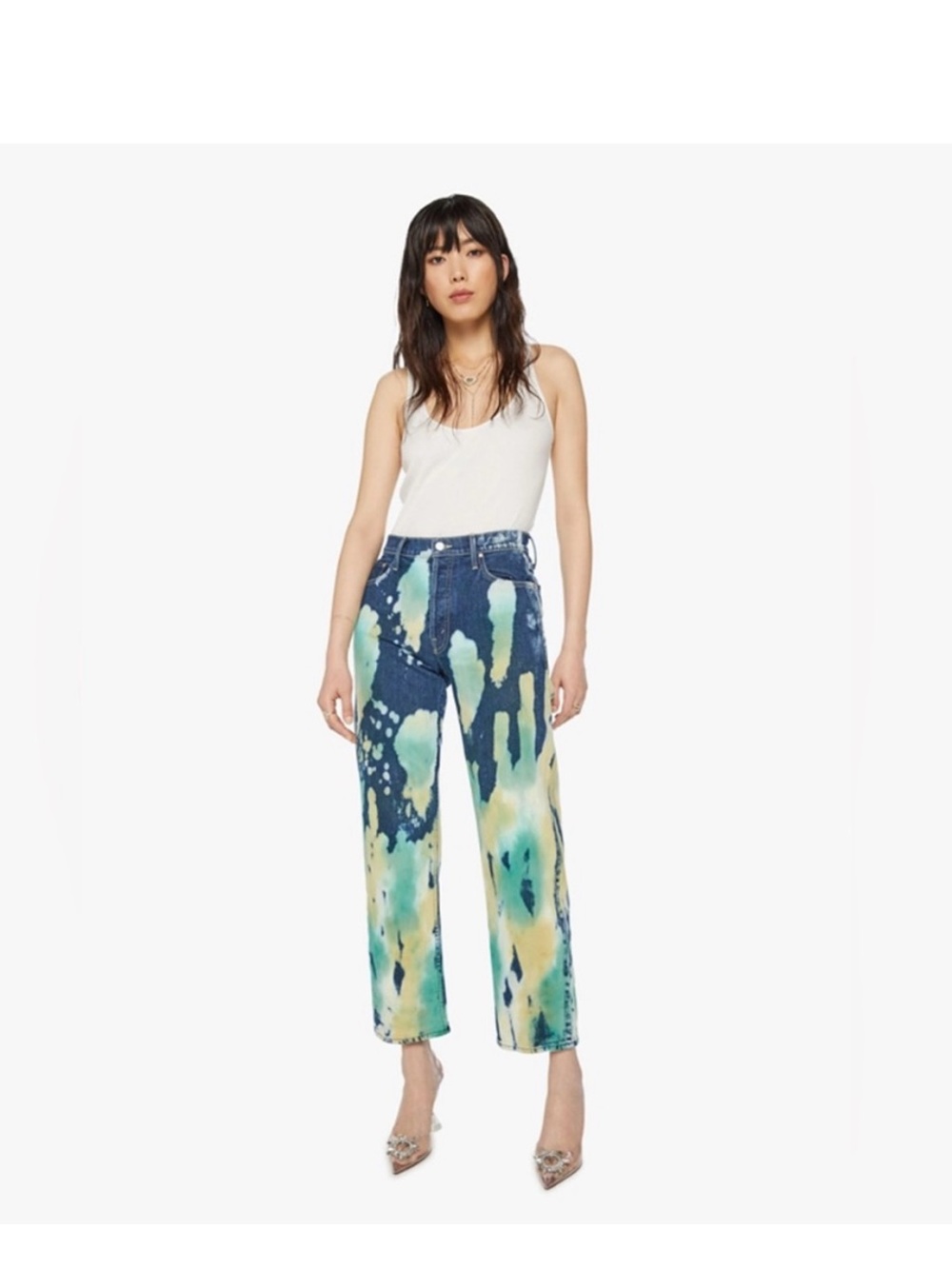 MOTHER The Thrasher Flood jeans lava lamp NWT